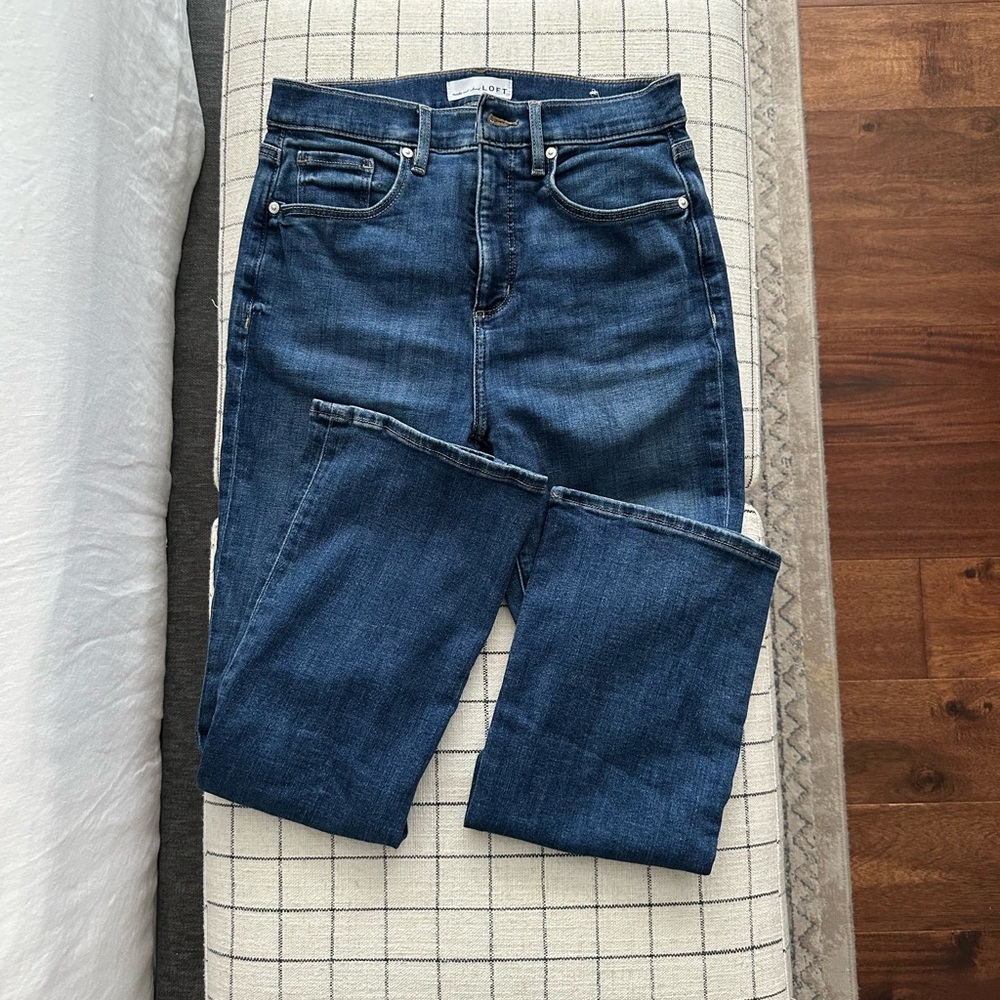 LOFT Dark Blue Denim Pants